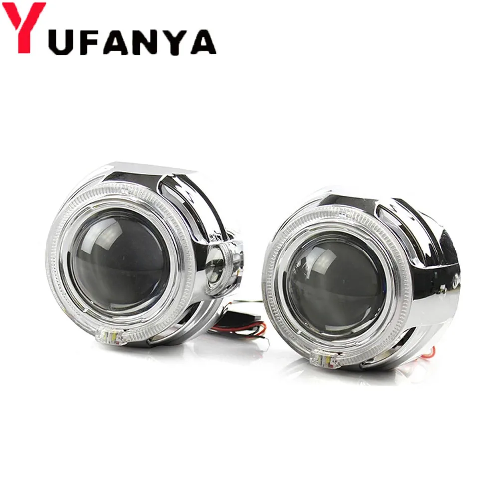 3.0 Inches HELLA 5 Hid Bi-xenon Projector Lens White Angel Eyes Shrouds Mask DRL Car Headlight Fit D1S D2S D3S D4S Retrofit | Автомобили и
