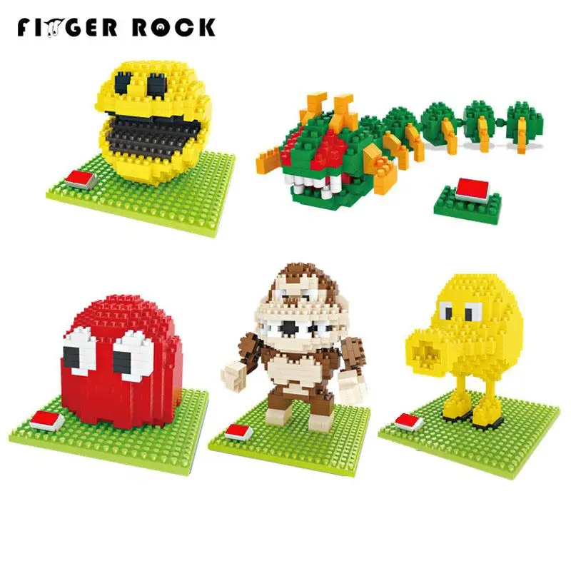 Pixels Move Mini Blocks Assemble Pacman Centipede font b Building b font Brick font b Model