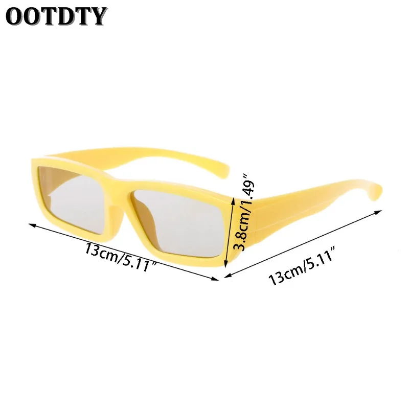 1pcs New OOTDTY 3D Glasses Children Size Circular Polarized Passive 3D Glasses For Real D 3D TV Cinema Movie