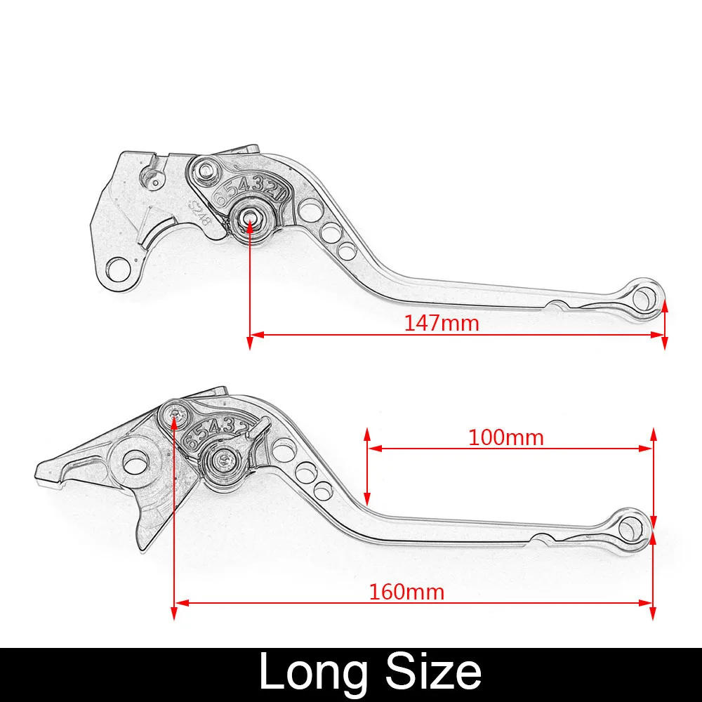  CNC Levers for GSXR600/750 1997-2003 GSXR1000 2001-2004 SFV650 TL1000S Motorcycle Adjustable Short 
