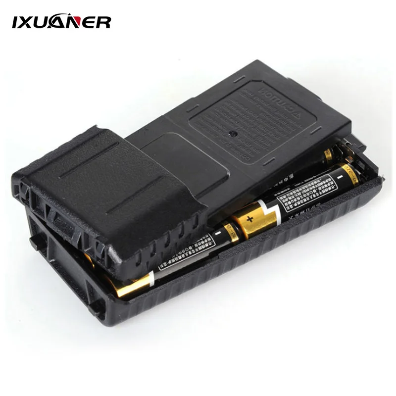 BaoFeng BF-UV5R Walkie Talkie Speaker Extended 6x AA Battery Case Shell Pack Black Shell for Uv5r Uv5re Tonfa Tf Uv985 Tyt Th F8 afbeelding