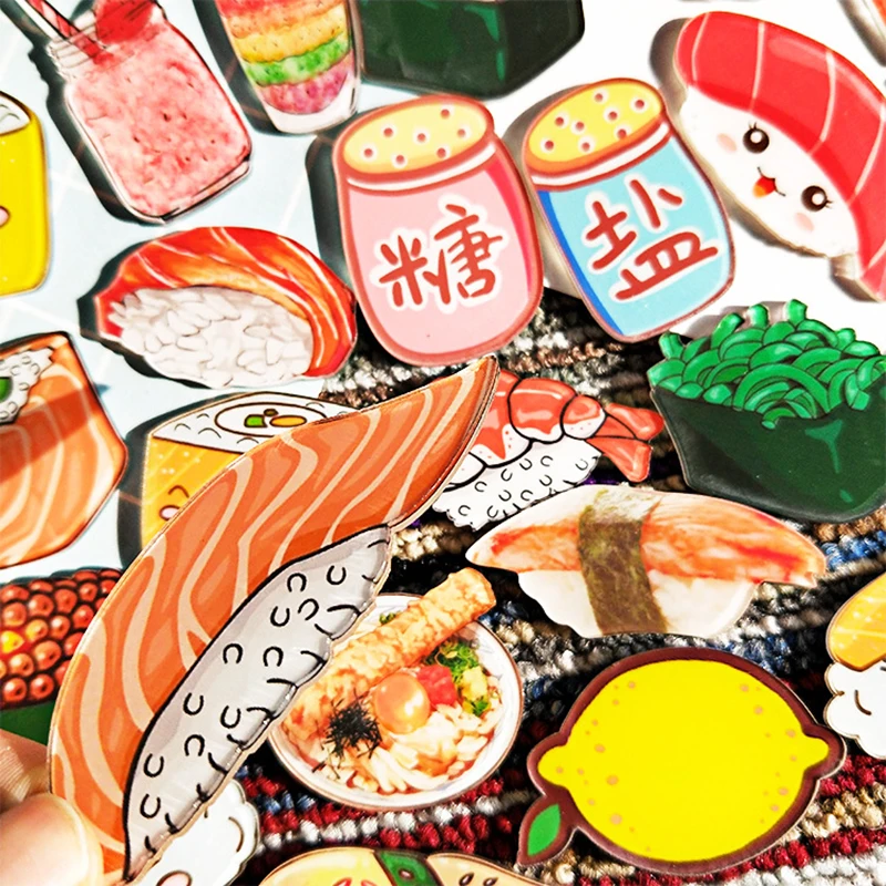 XINAHER 1 шт. Harajuku Pin значок пластиковая брошь суши Значки для одежды на рюкзаке