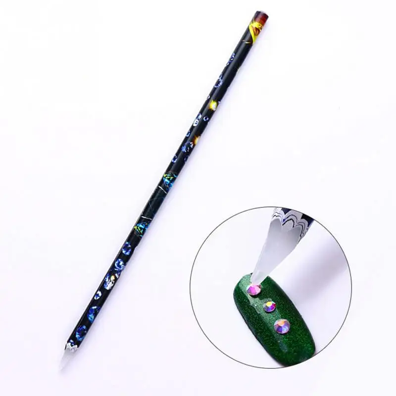 

3 Pieces Rhinestones Picker Nail Wax Pen Straightening Nail Art Manicure Stick Picker Decoration Tool