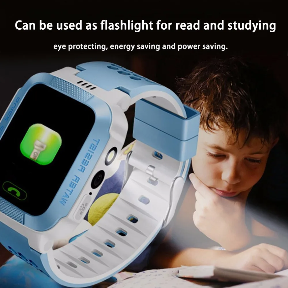 Y21S 1.4 Inch Colorful Touch Screen Smart Wrist Watch Phone Anti-lost Children SOS Call Camera Flashlight For Android 