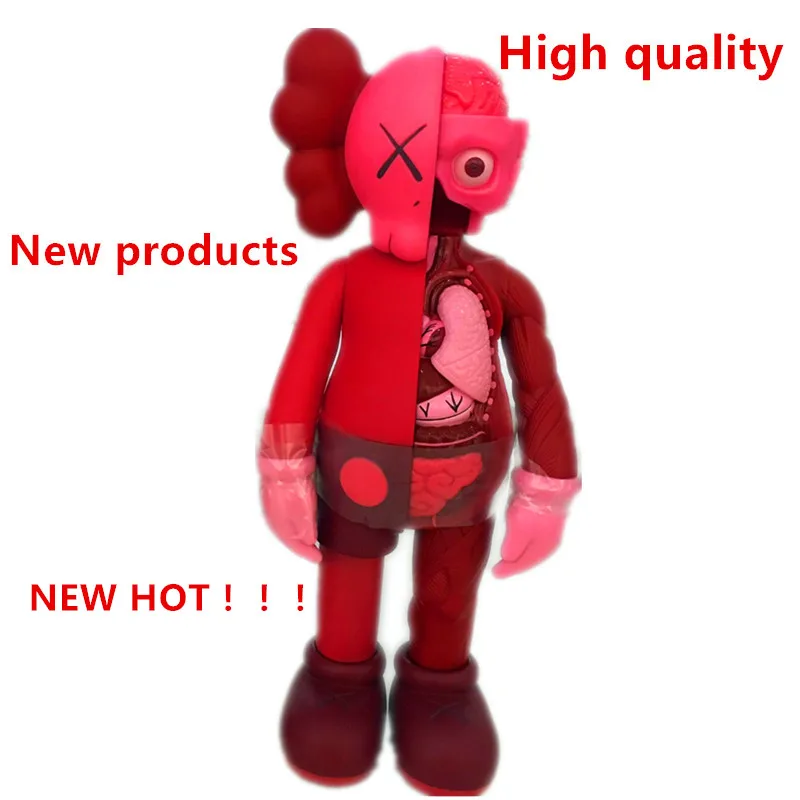 

2017New 16 Inch Originalfake KAWS Dissected Companion Open Edition Art Fashion Toy Original Fake With Red Retail Box Decoration