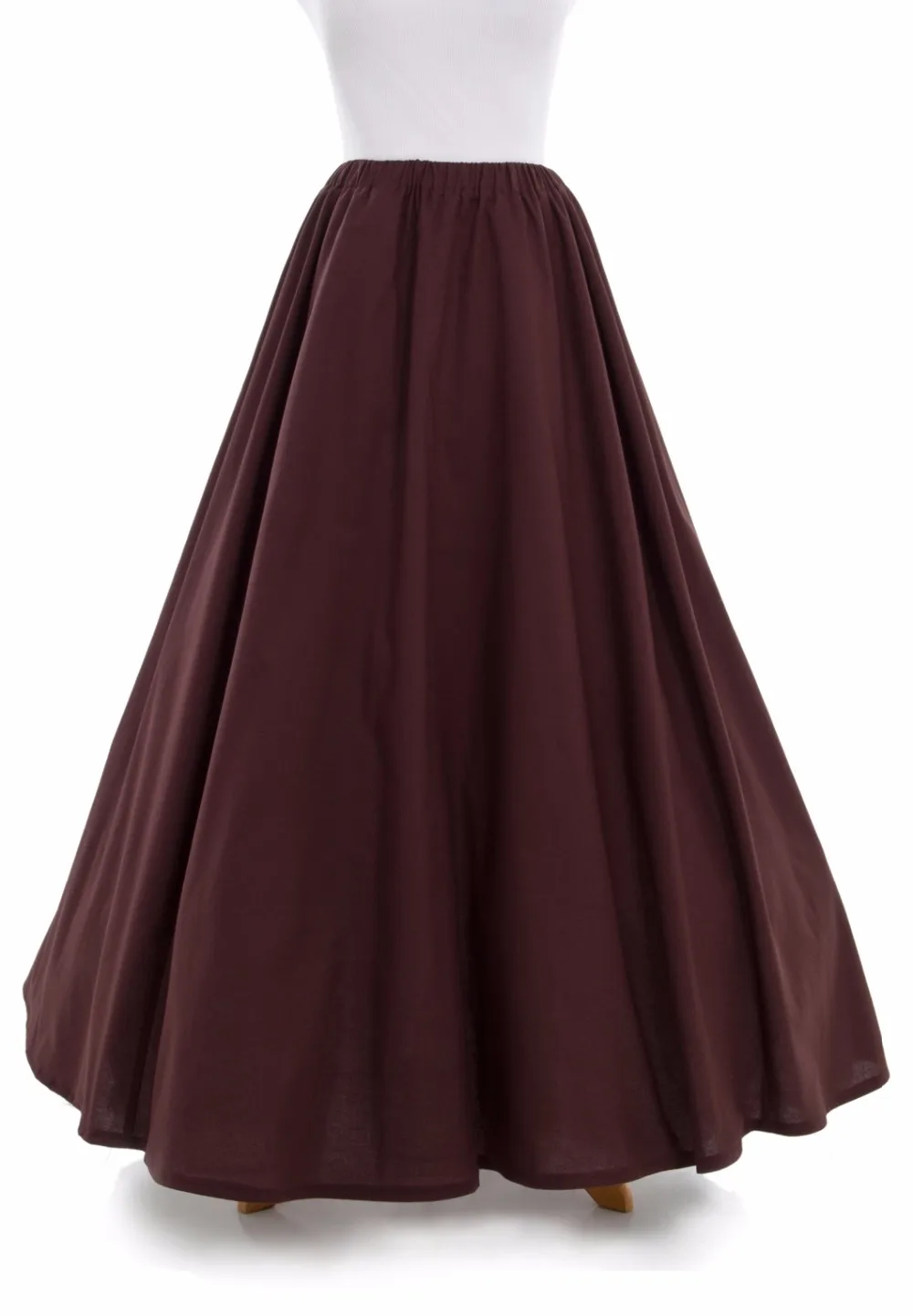 Victorian Cotton Skirt Victorian French Pleated Gathered Bustle Skirts