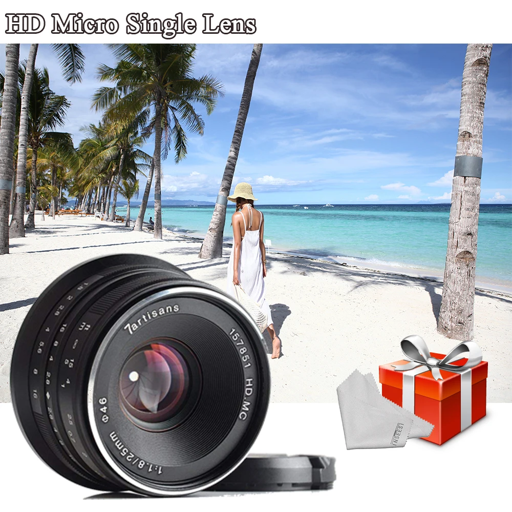 

25mm F1.8 Prime Lens to micro-single Series for Sony E Mount/ for Micro 4/3 or fiji-XF mount or canon M-mount Camera