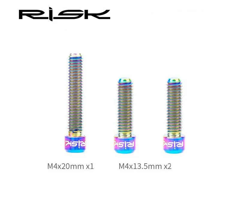 Сверхлегкий велосипед M4x13.5mm 20 мм Титан Ti Торцевая головка болты шестигранный винт для переднего/заднего переключателя H/L Thumb Shifter болты