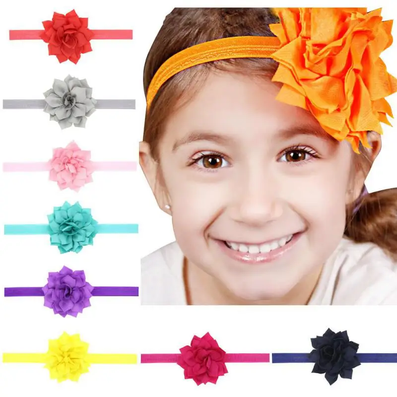 

Lotus Flower Children's Elastic Hair Band Europe And America Baby Headband Hair Accessories Wholesale Factory Direct Headband