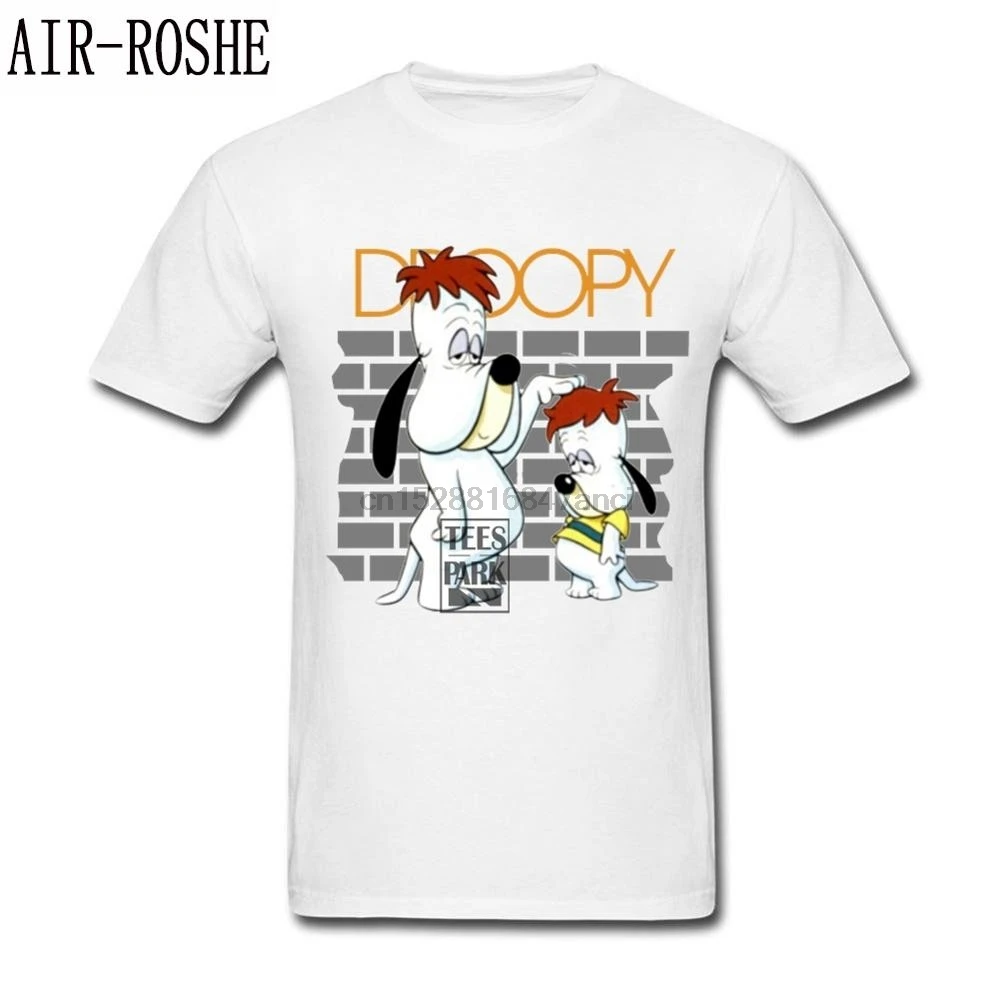 

Big Size T-Shirts Droopy Cartoon Animated Cute T Shirts Man Slim Fit Short Sleeved Clothing Personality Youth Best Mens Tee