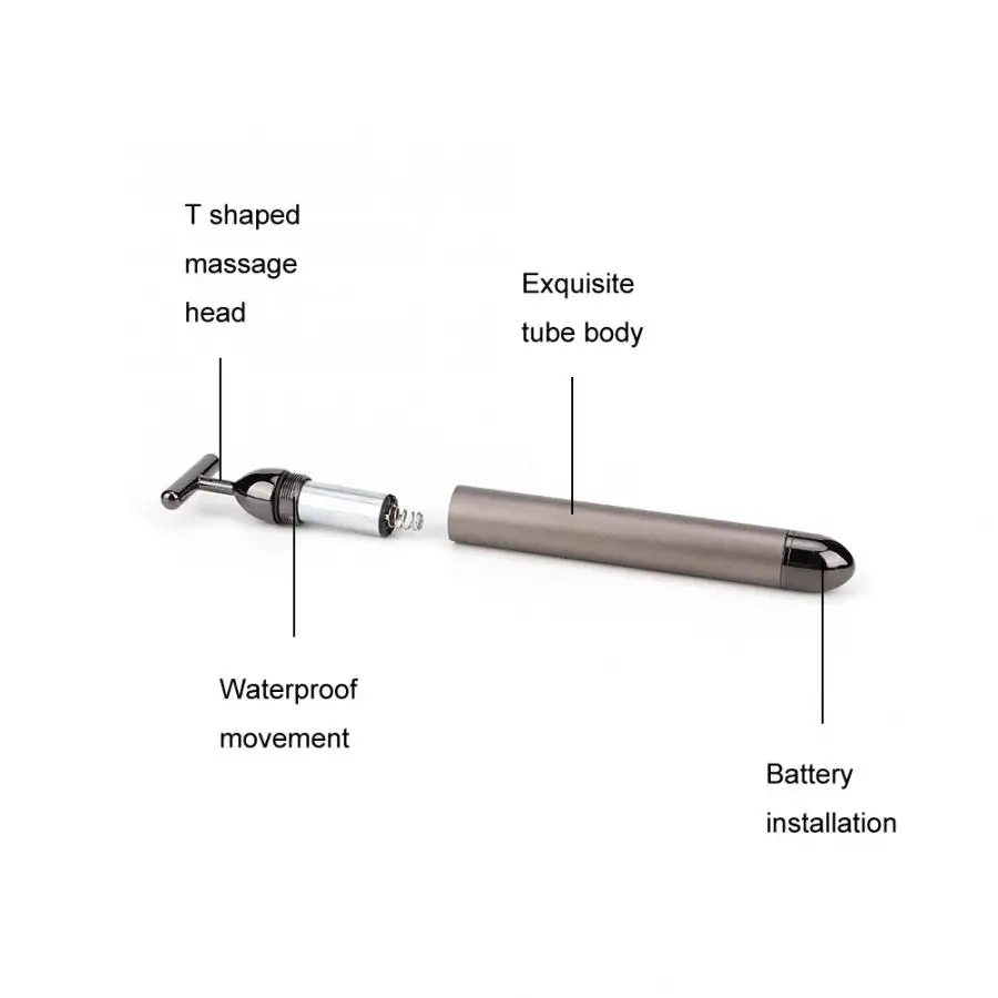 Электрический массажер для лица лифтинг, укрепление прибор для ухода за кожей бар(дымчато-серый