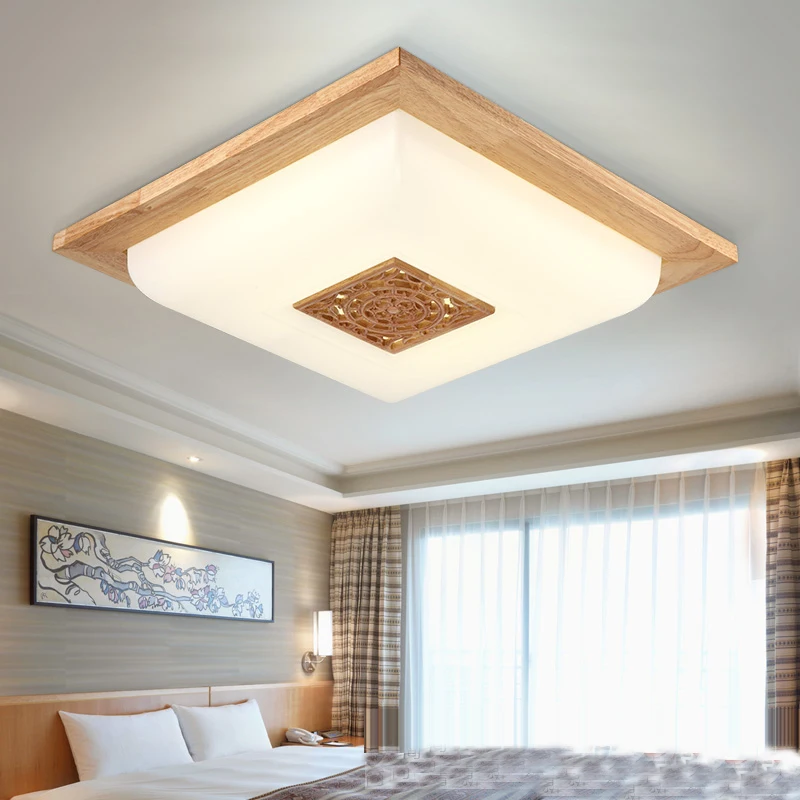 

LED Korean Wooden Acrylic Carved LED Lamp LED Light Ceiling Lights Ceiling Lamp LED Ceiling Light For Foyer Study Bedroom