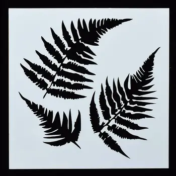 

1PC Large Small Feather Shaped Reusable Stencil Airbrush Painting Art DIY Home Decor Scrap booking Album Crafts
