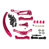 Juego de dirección de pista curva de aluminio Sakura D4 RWD para coches de control remoto, de alta calidad, color rosa, 1 Juego ► Foto 2/6