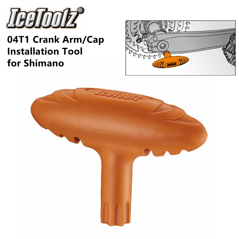 for Shimano Hollowtech II Bike IceToolz 04T1 Crank Arm//Cap Installation Tool