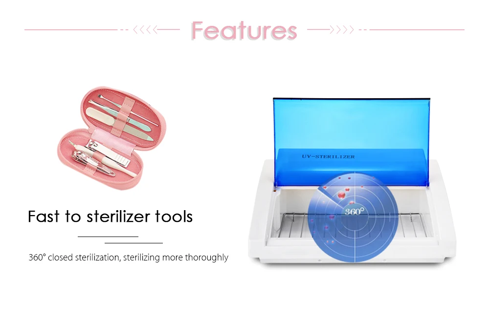 Инструменты для ногтей УФ стерилизатор машина для маникюра дезинфекция дезинфицирующая Коробка Стерилизация художественный салон профессиональное оборудование для ногтей