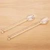 1pc Clear Glass Stirring Coffee Spoon Tea Spoon Dinnerware Eco-friendly Tableware Gift ► Photo 3/6