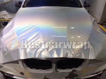 

White Gloss Flip psychedelic Viny Wrap With air release For Car Vehicle Covering foil Styling PROTWRAPS Size:1.52*20M 5x67ft