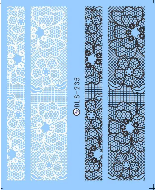 DLS211-240, модные наклейки для ногтей, фольга для ногтей, модные наклейки для ногтей, покер Ханна, кружевные наклейки, милые украшения для ногтей