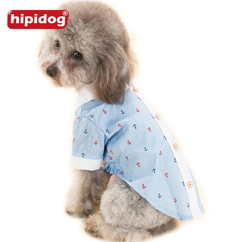 Hipidog печатных Пуговицы с лацканами Рубашки для мальчиков одежда Кошка Собака