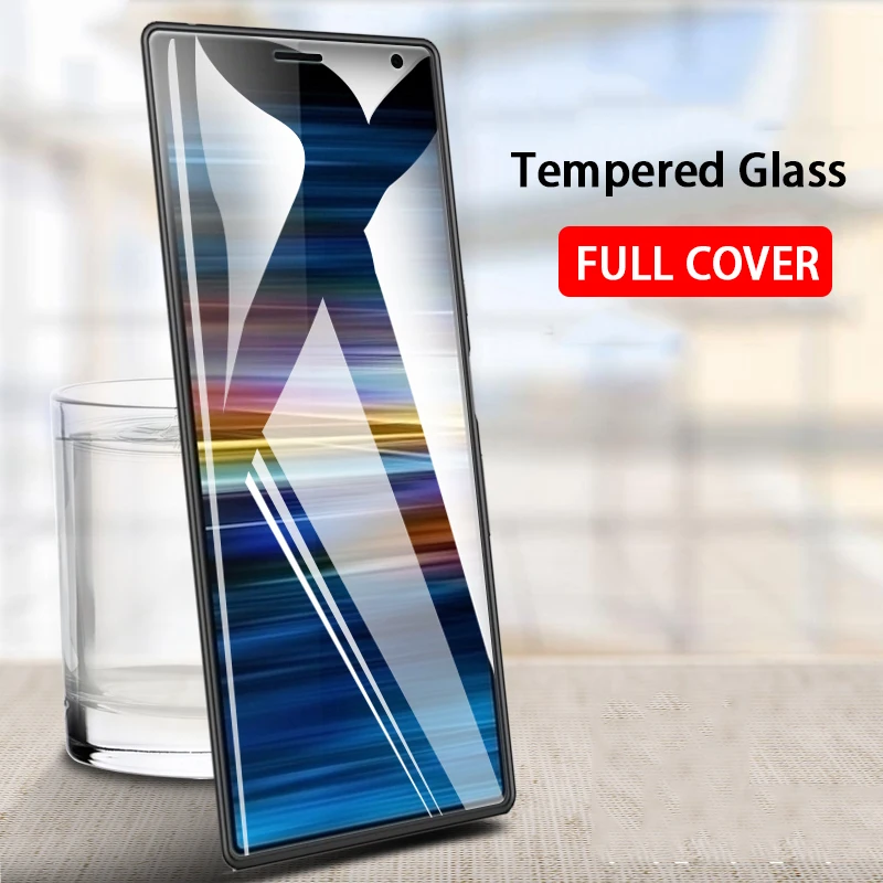 

9H HD full cover tempered glass for Sony Xperia 10 Plus screen protector protective glas on the Xperia 10 10plus Xperia10 film