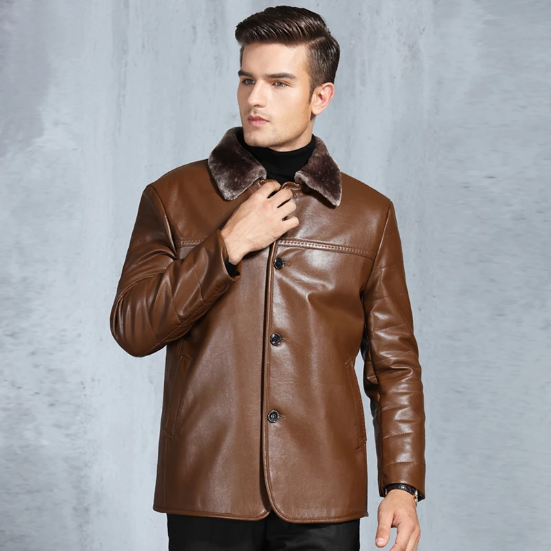 Плюс Размеры 4XL зима Для мужчин s меховые куртки пальто европейский и американский Стиль Высокое качество пальто из искусственного меха Для