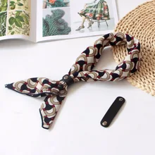 Для женщин платок дамы платок девушка шейный платок оголовье цветочный узор карман квадратный платок mgg002