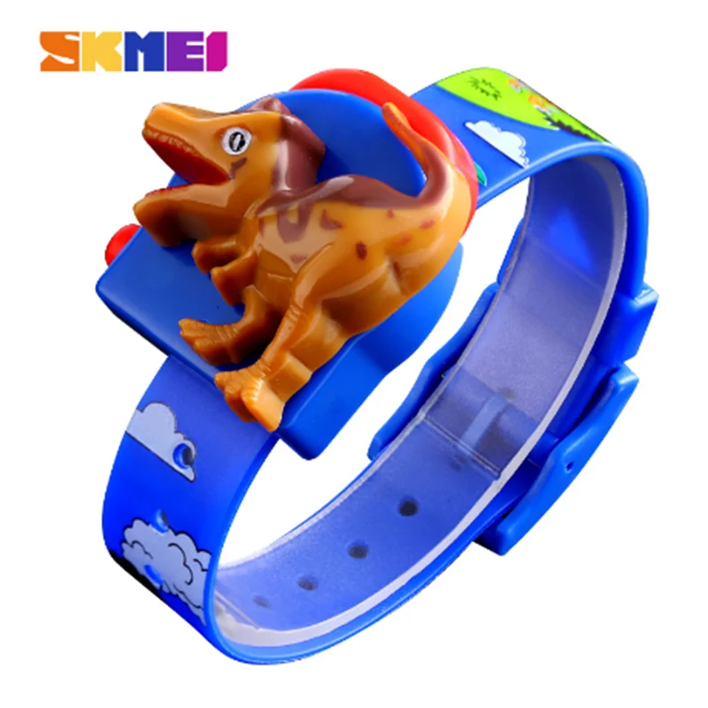 SKMEI Интересные детские часы модные милые креативная модель динозавра для