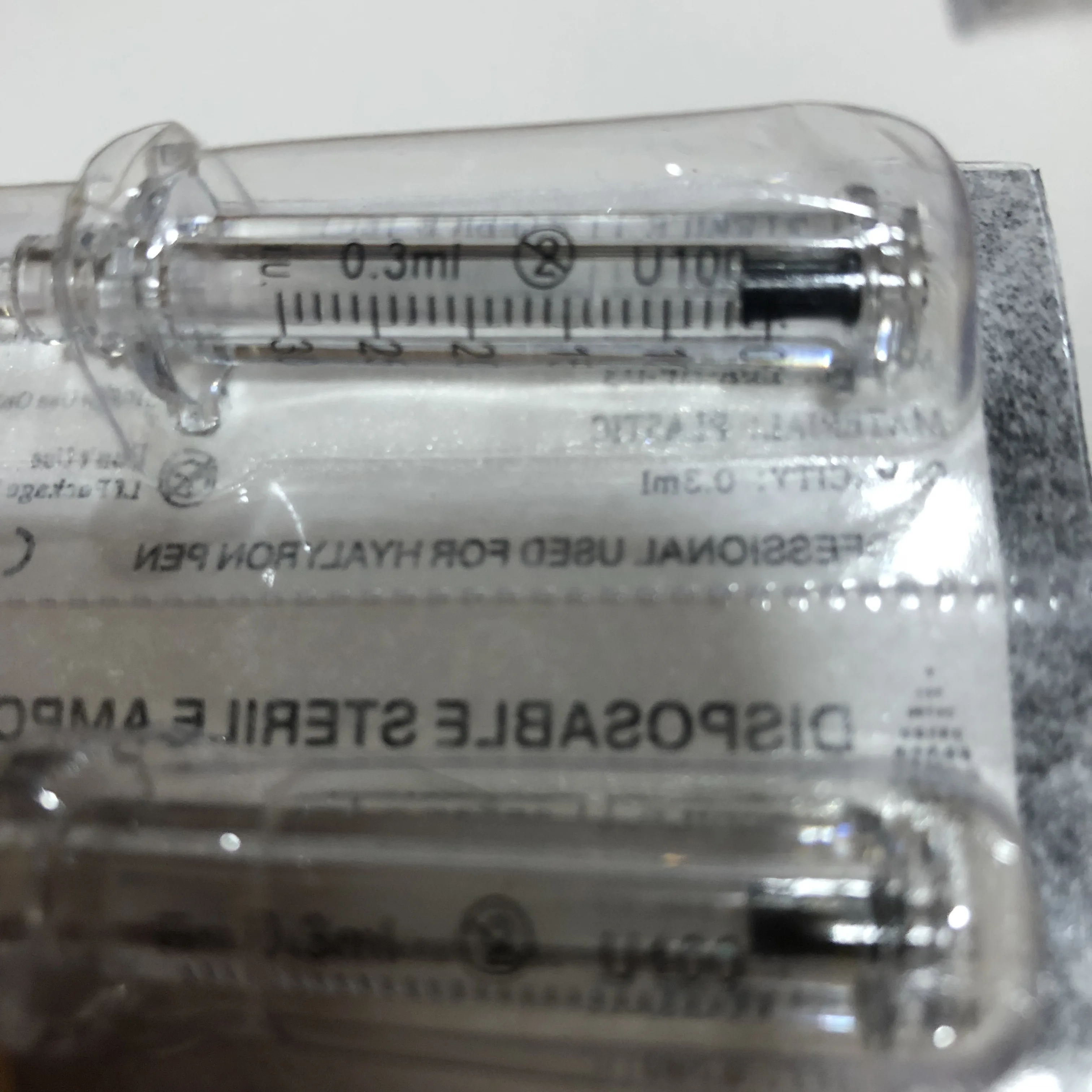 High quality 0.3ML Ampoule head for Tattoo Tip hyaluronic pen High Pressure wrinkle removal water syringe