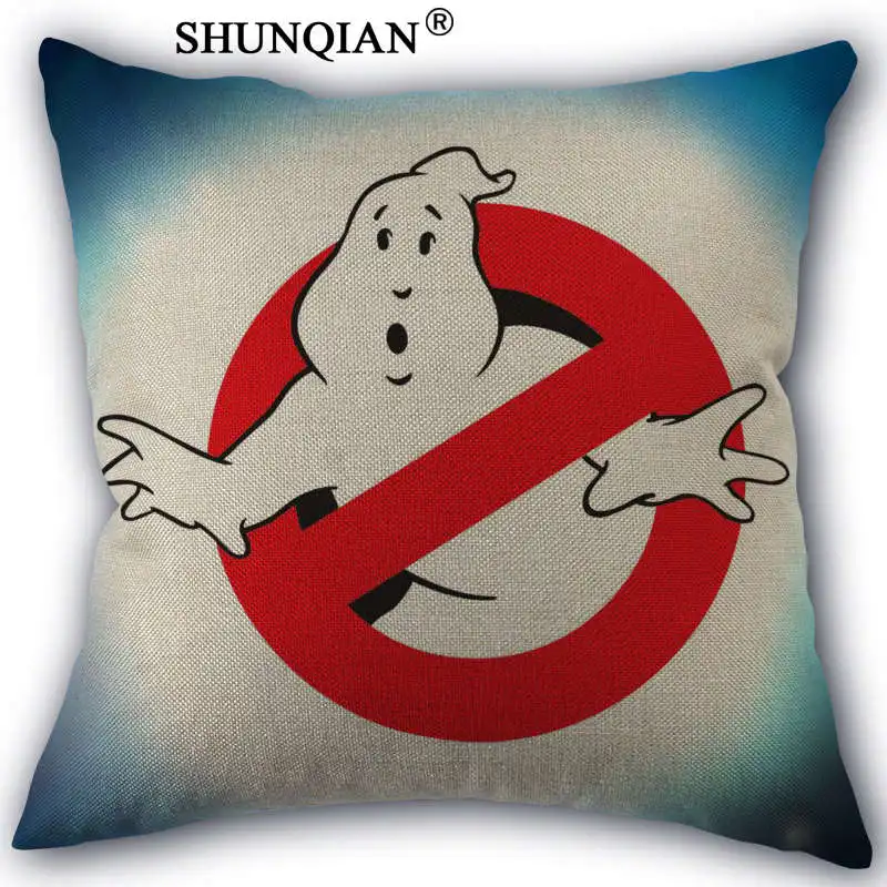 WJY418 Ghostbusters на заказ 18 ''квадратная льняная наволочка для дома индивидуальные Прямая - Цвет: Pillow case