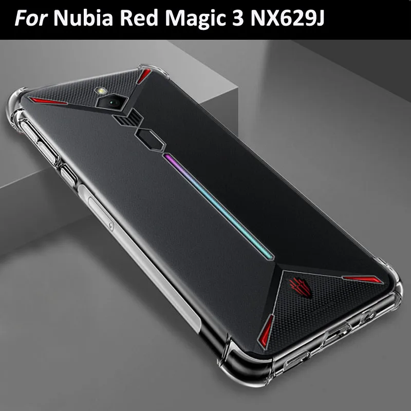 Противоударный чехол с воздушной подушкой для zte Nubia Red Magic 3 NX629J, силиконовый чехол для телефона, красный Magic3, красный Magic3, чехол s, корпус