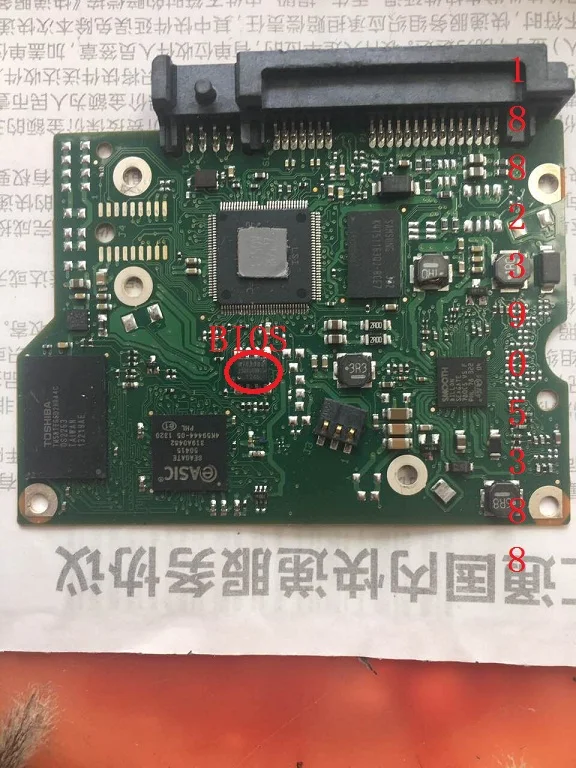  Piezas del disco duro PCB tarjeta lógica tarjeta de circuito impreso 100714259 para Seagate 35 SATA