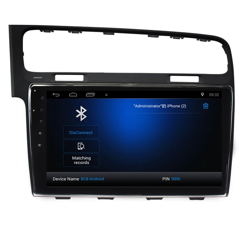 Sale 10.2" Android 6.0/7.1 Touchscreen Bluetooth 2 DIN Car Radio GPS Navigation for 2013 2014 2015 VW Golf 7 with WIFI FM 5