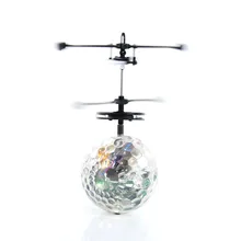 Flying RC Ball Aircraft Helicopter Led Flashing Light Up Toy Induction Toy Electric Toy Drone For Kids Children