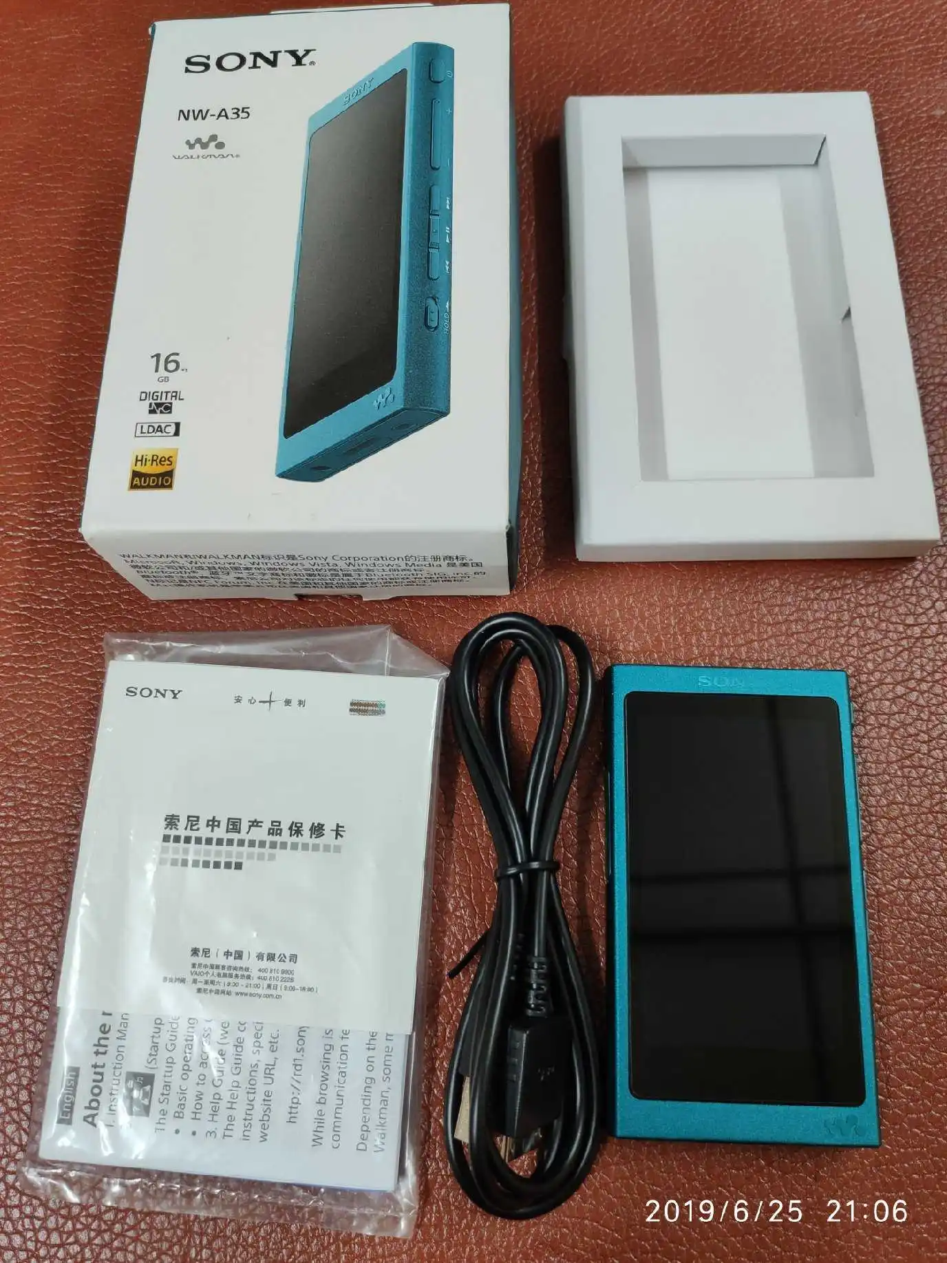 Б/у SONY NW A35 16 Гб Walkman Цифровой музыкальный плеер с bluetooth высокого разрешения по