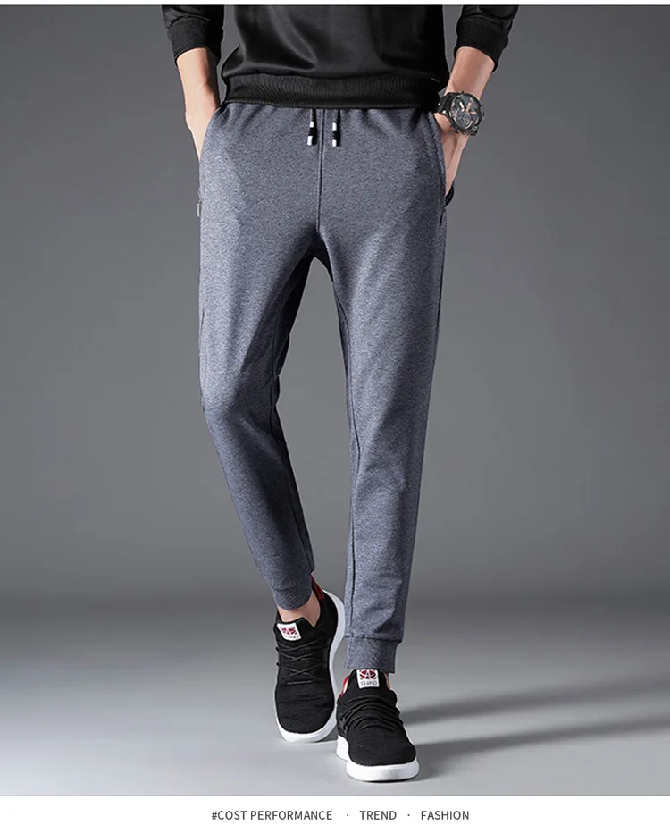 Новые модные мужские повседневные брюки высокого качества стрейч большого размера M-6XL мужские брюки тонкие кружевные брюки простые мужские тренировочные брюки ZZG55