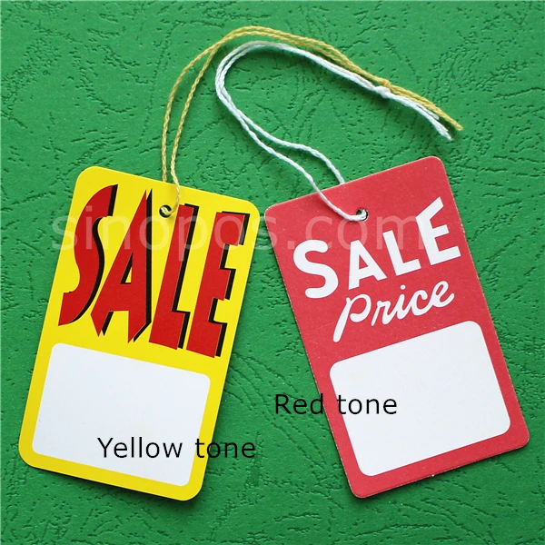 1000Piece Price Tags With String Attached Small Paper Price Labels Clothing  For Pricing Jewelry Yard Sale - AliExpress