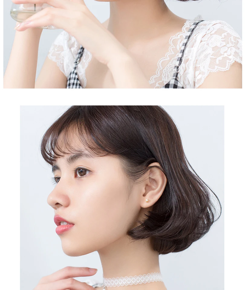 Korean Small Imitation Pearl 925 Sterling Silver Screw Stud Earrings For Women Girls Kids Mini Minimalist Jewelry Gifts Brinco  (5)