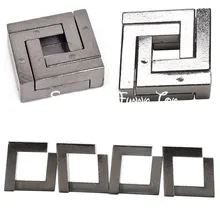 1 Pcs Great Alloy Square Lock Puzzle Brain Tester Kids Adults Intelligent Toys