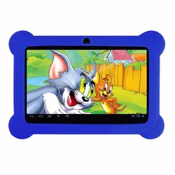 Yuntab Новое поступление 7 дюймов Планшеты PC Q88 Android 4.4 Dual Камера touch screen1024 X 600 с силиконовый чехол (фиолетовый)