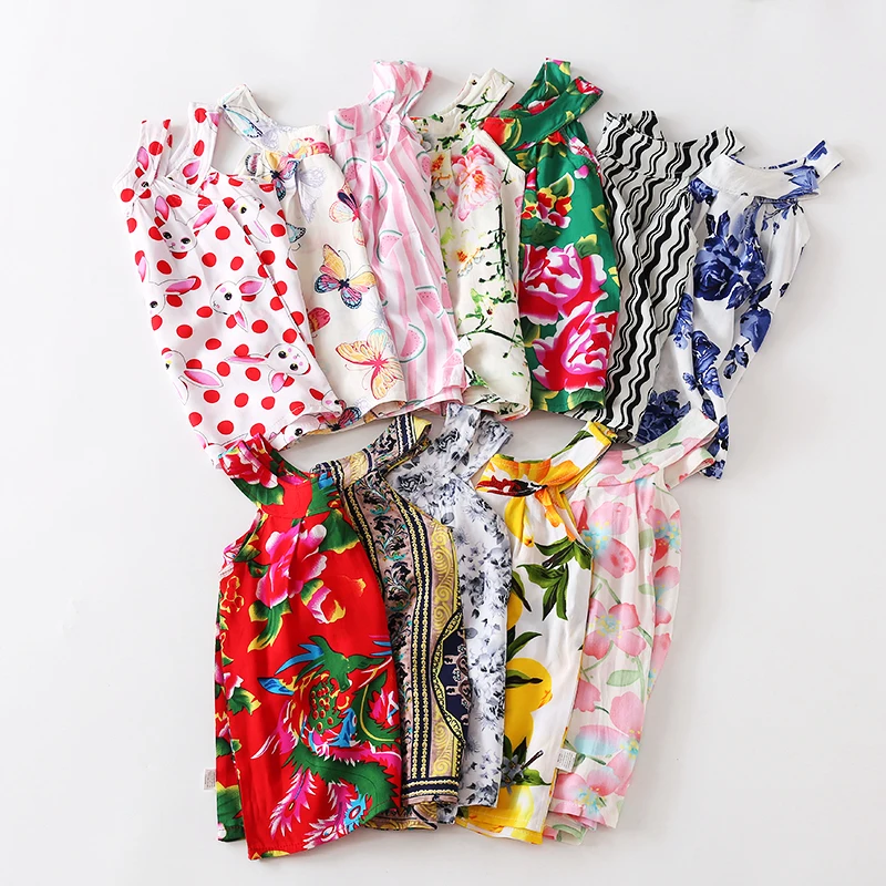 2018 new color cotton silk vest skirt artificial cotton skirt children's clothing manufacturers wholesale 19