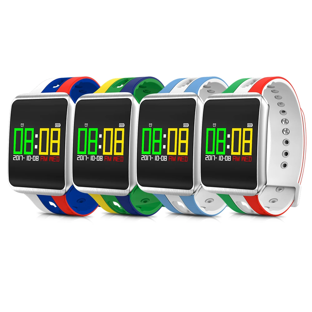 Смарт-браслет напоминание крови Давление монитор сердечного ритма Фитнес спортивный смарт-браслет для Футбол Смарт-часы