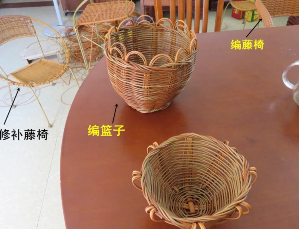 70Meters/lot  Width:8mm. Thickness:1.2mm Simulation Rattan knit handmade cane chair repair Plastic PE PVC Vines Rattan