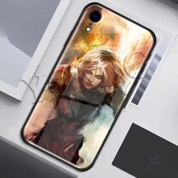 N7 Mass Effect чехол из закаленного стекла для Apple iPhone XR 7 8 6 6S Plus X XS MAX чехол для телефона - Цвет: 011