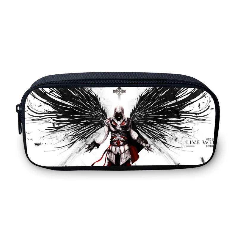 2017 Hot Sale Assassins Creed Prints Case For Teenagers Boy Girls Students Study Box Casual Make Up Bags Cases Change Purese 2017 Hot Sale Assassins Creed Prints Case For Teenagers Boy Girls Students Study Box Casual Make Up Bags Cases Change Purese
