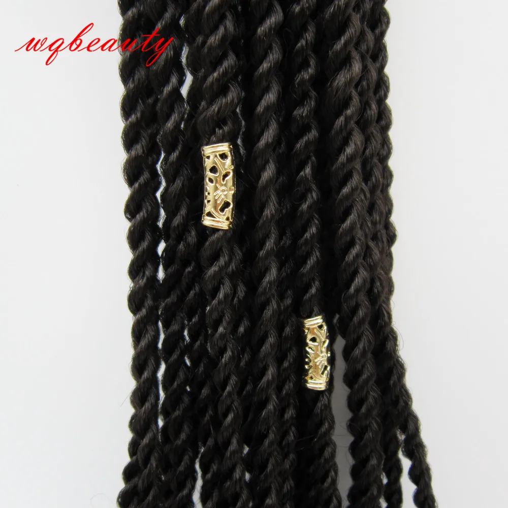 10 шт./партия, позолоченные бусины для волос dread dreadlock, диаметр около 4,8 мм, отверстие