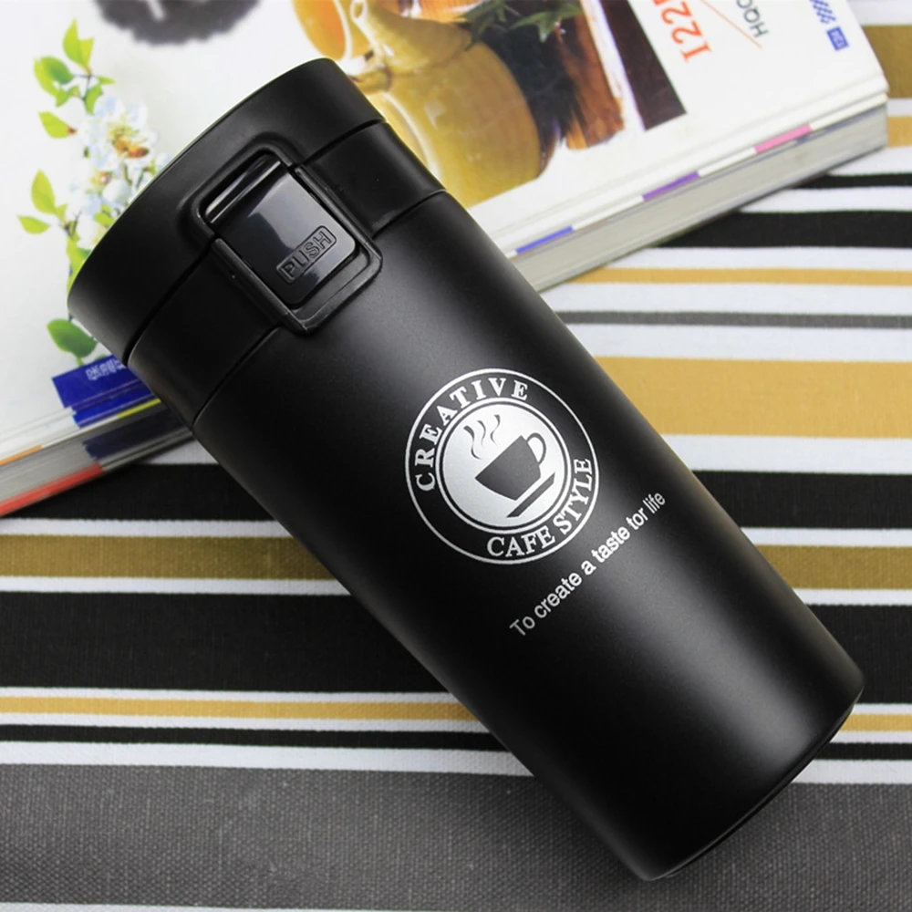 

Hot Bilayer 304 Stainless Steel Insulation Thermos Cup Coffee keep Mug Thermo Mug water for bottle Beer Thermo Mugs Auto Car