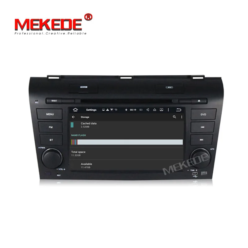 Sale MEKEDE M518 7inch 2din Quad core pure android 7.1 car radio car gps dvd player for Mazda 3 2003-2009 support google playstore 3