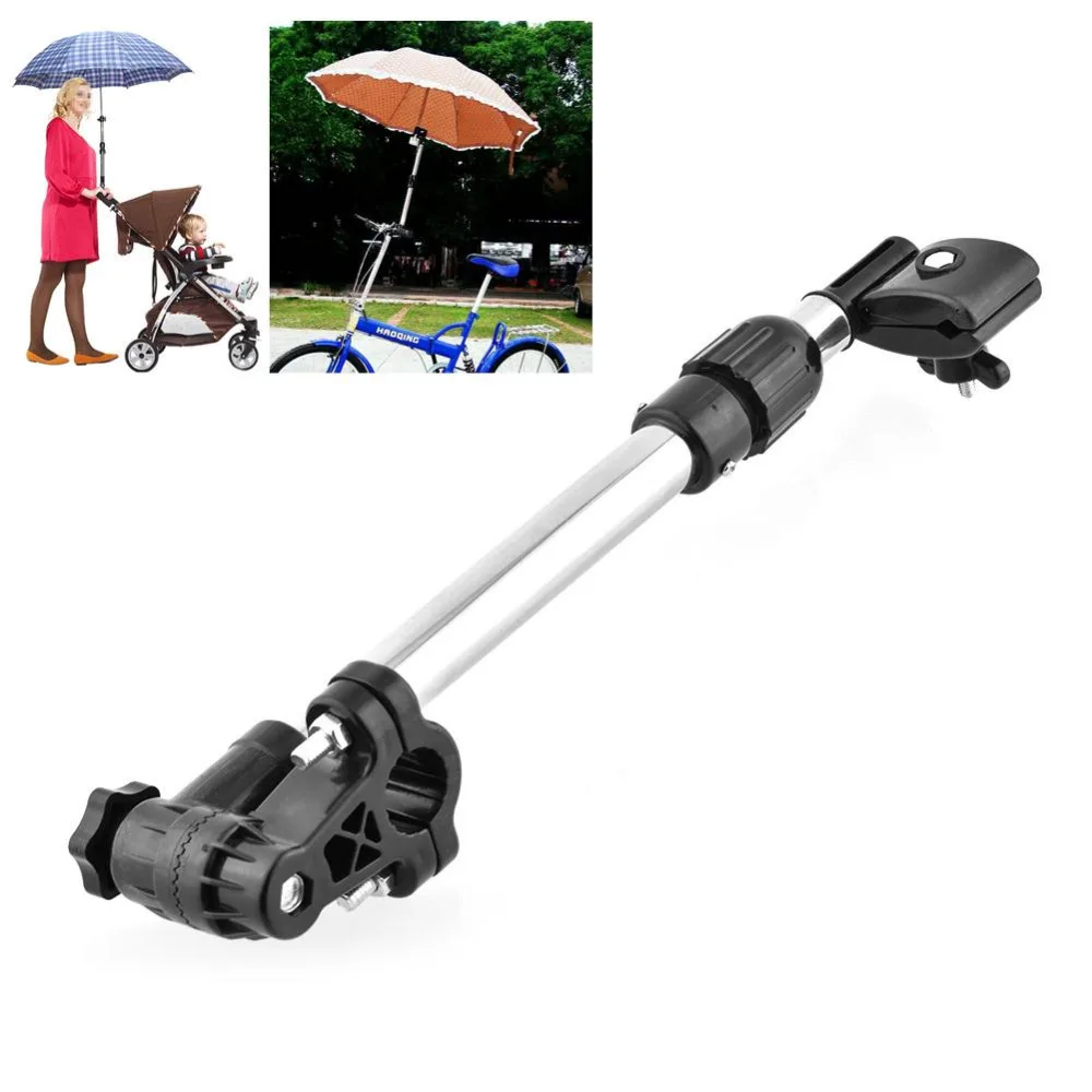 New Useful Baby Buggy Pram Bicycle Bike Stroller Chair Umbrella Bar Holder Mount Stand Stroller