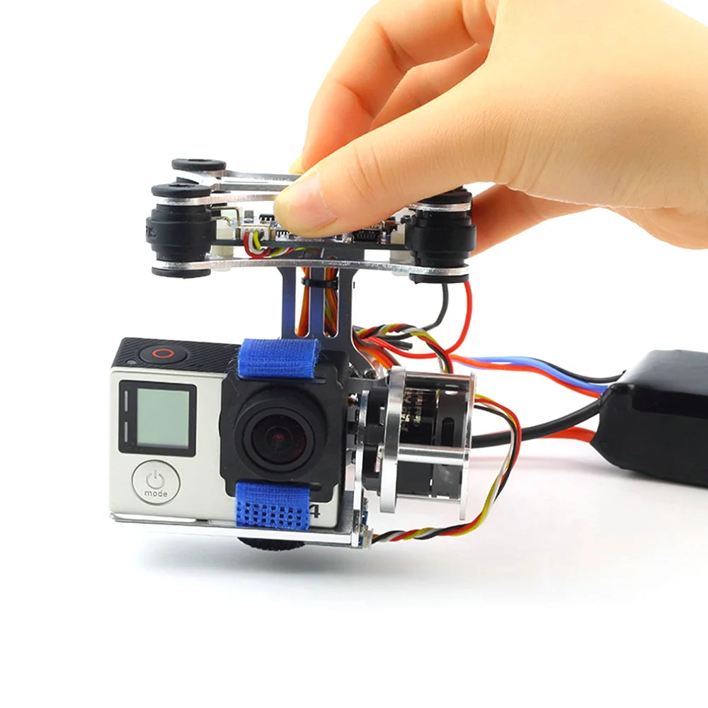 

Wholesale 1pcs Super Light Brushless Gimbal Camera Frame + 2 Motors +Controller 160G For DJI Phantom Gopro 3 4